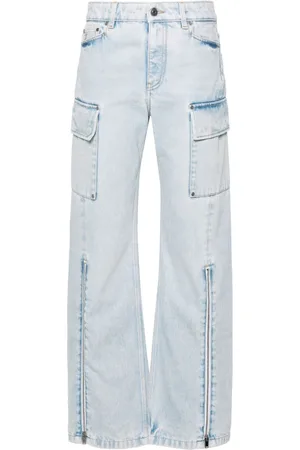 Stella McCartney Mid-rise wide-leg cargo jeans