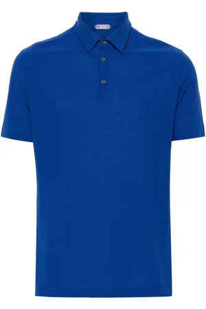 ZANONE Shot-sleeve polo shirt