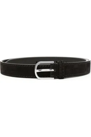 Totême Logo-engraved suede belt