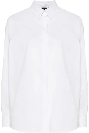 Pinko Embroidered-logo poplin shirt