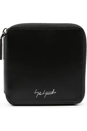 YOHJI YAMAMOTO Logo-print leather wallet