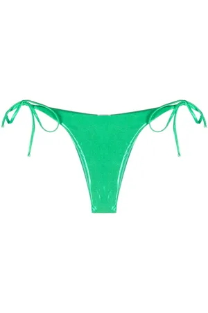 Moschino Logo-patch side-tie bikini bottoms