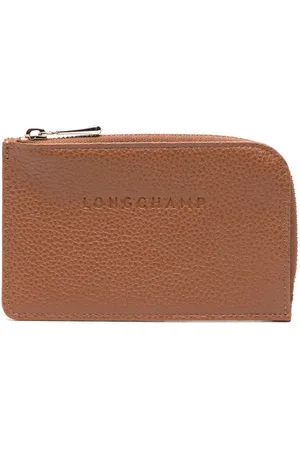 Longchamp Le Foulonné Coin Pouch Leather Bifold Wallet In Black | ModeSens