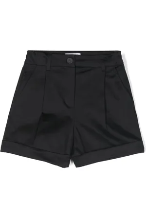 Moschino Pleated stretch-cotton shorts