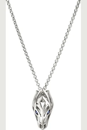 John Hardy Sterling Naga blue sapphire necklace