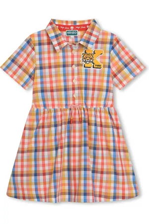 Kenzo Gingham-print cotton shirt dress