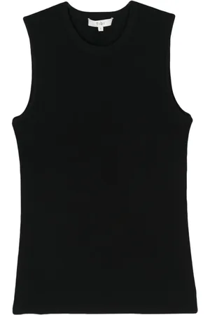 tibi Cutout-detail ribbed top