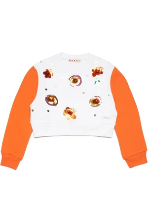 Marni Sequin-embellished cotton sweatshirt