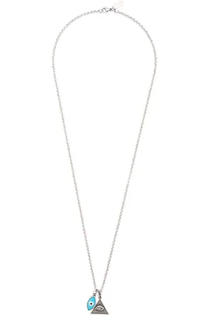 Nialaya Evil eye and eye of ra pendant necklace