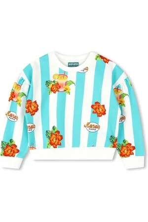 Kenzo Boke-flowers striped sweatshirt