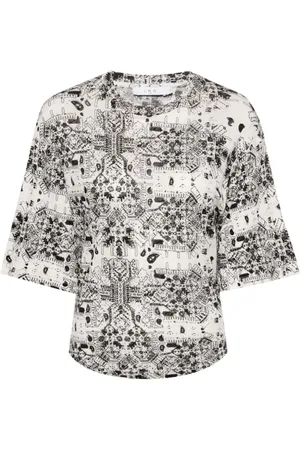 IRO Walia printed linen T-shirt