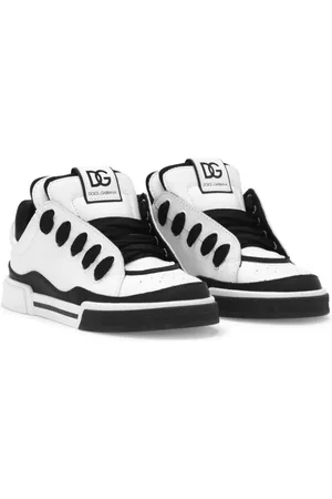 Nº21 Kids logo-print chunky leather sneakers - White