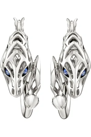 John Hardy Naga sterling- hoop earrings