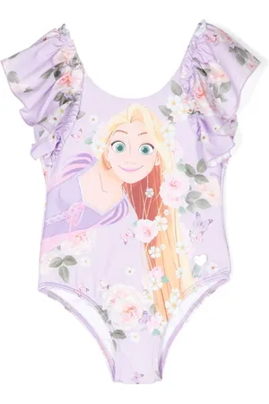 MONNALISA Tangled floral-print swimsuit