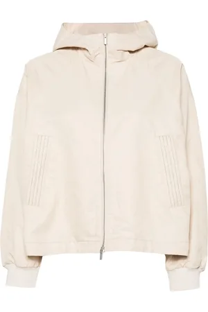 PESERICO SIGN Bead-embellished hooded jacket