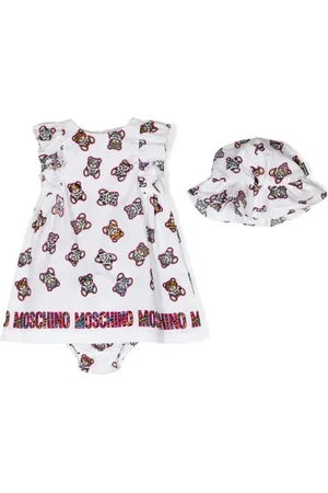 Moschino Teddy Bear-print cotton dress