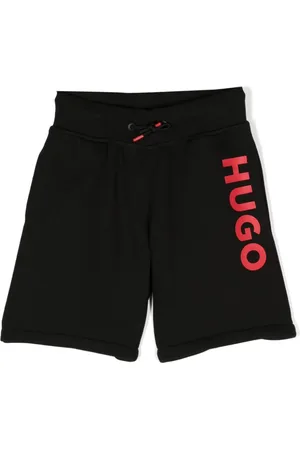 HUGO BOSS Logo-print drawstring track shorts