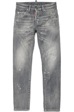 Dsquared2 Paint splatter-detail straight-leg jeans
