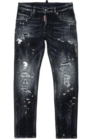 Dsquared2 Paint splatter-detail straight-leg jeans