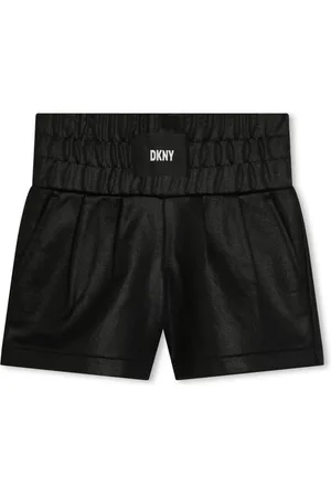 DKNY Appliqu??-logo jersey track shorts