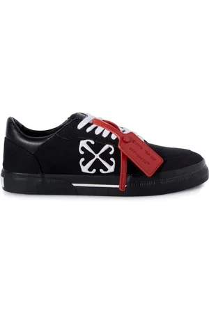 OFF-WHITE Vulcanized contrasting-tag canvas sneakers