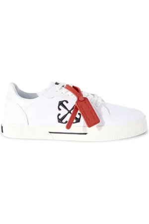 OFF-WHITE Vulcanized contrasting-tag canvas sneakers