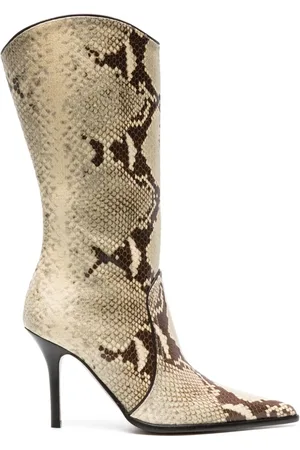 PARIS TEXAS Ashley 95mm snakeskin-effect boots
