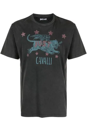 Roberto Cavalli Tiger-print cotton T-shirt