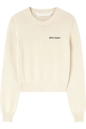 Palm Angels Logo-embroidered cotton jumper