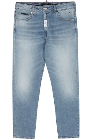 Philipp Plein Detroit Fit mid-rise straight-leg jeans