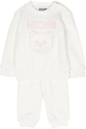 Moschino Logo-embroidered cotton tracksuit