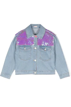 Billieblush Sequin-detailed denim jacket