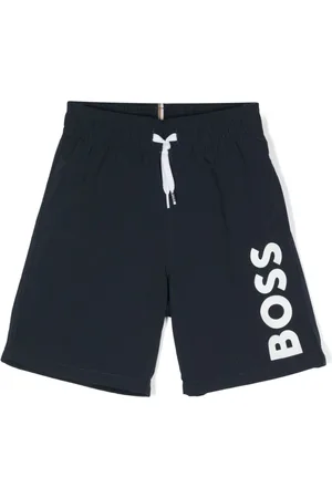 HUGO BOSS Logo-print swim shorts