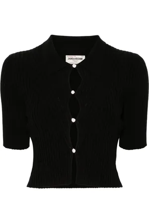 Zadig & Voltaire Lyam short-sleeve ribbed cardigan