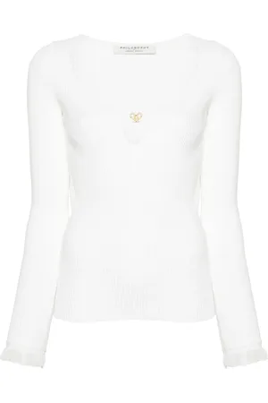 Serafini Logo-plaque ribbed top