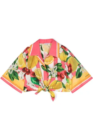 Dolce & Gabbana Italian Holiday cropped blouse