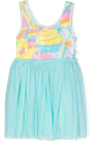 Billieblush Sequined sleeveless tulle dress