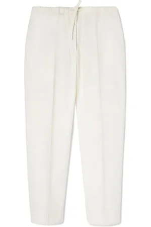 Jil Sander Drawstring-waistband cotton trousers
