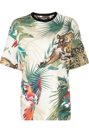 Roberto Cavalli Jungle print T-shirt