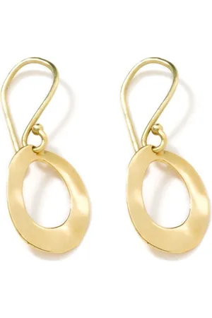 Ippolita 18kt yellow Classico Mini Wavy Oval earrings