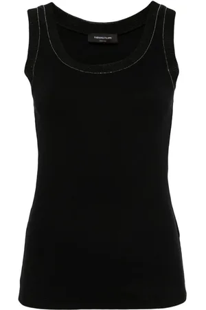 Fabiana Filippi Studed scoop-neck tank top