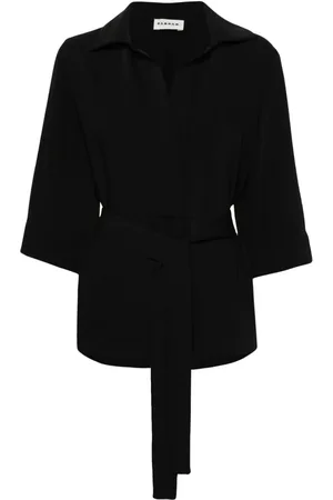 P.A.R.O.S.H. Tied-waist cady blouse