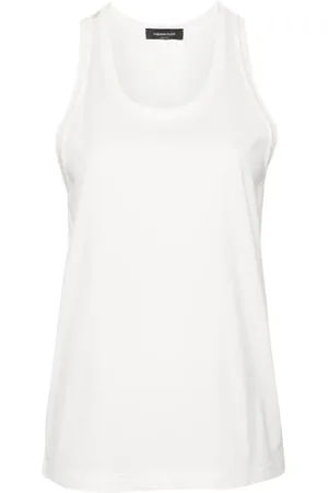 Fabiana Filippi Panelled cotton tank top