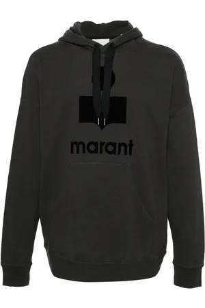 Isabel Marant Miley flocked-logo hoodie