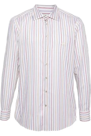 Etro Pegaso striped cotton shirt