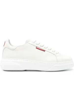 Dsquared2 Logo-tag leather sneakers