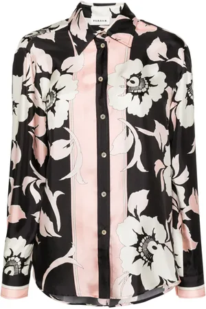 P.A.R.O.S.H. Floral-print silk shirt