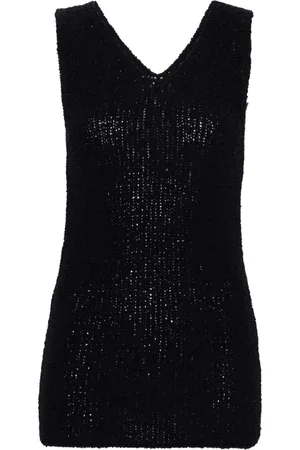 Fabiana Filippi V-neck boucl?? tank top