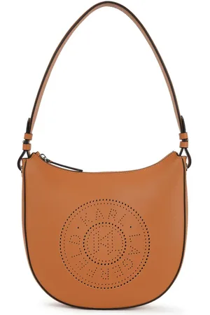 Karl Lagerfeld K/Circle perforated-logo shoulder bag