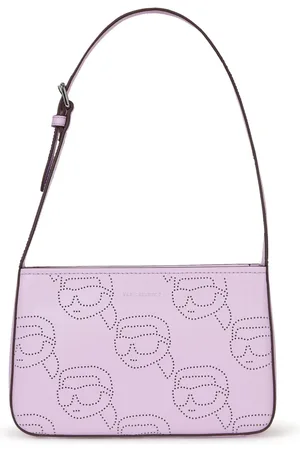 Karl Lagerfeld Ikon perforated leather shoulder bag